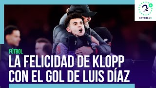 Gol de Luis Díaz frente a Arsenal: emotiva celebración de Klopp y Mane Díaz