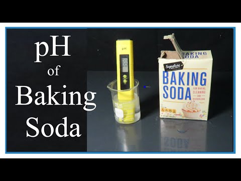 Where is baking soda on the pH scale?