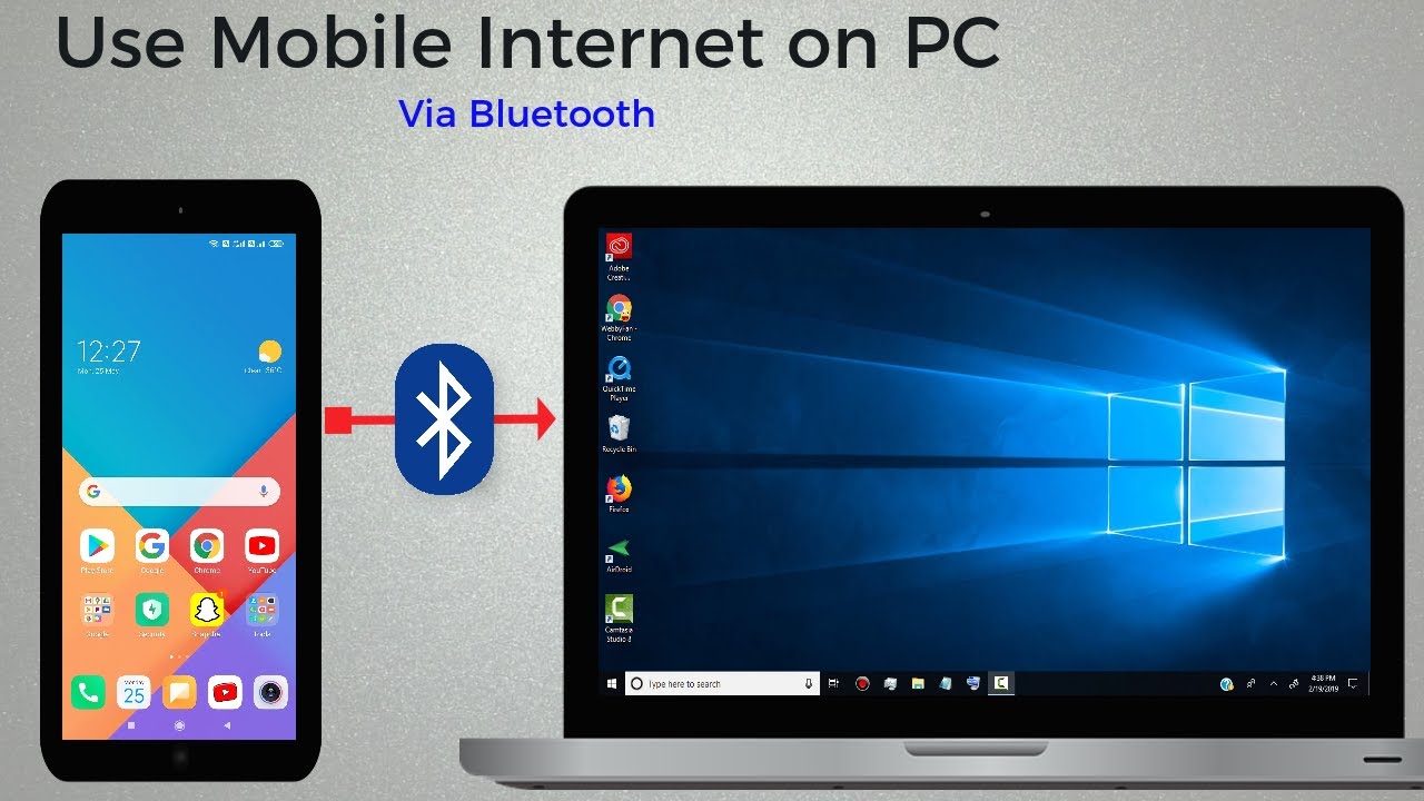 How To Connect Internet From Mobile To Laptop Via Bluetooth Tethering ...