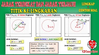 Menentukan Jarak Titik Ke Lingkaran