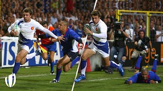 An OUTRAGEOUS way to start your career! | Rugby World Cups first tries!