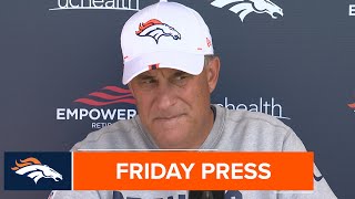 Coach Fangio gives the final injury report and STC Tom McMahon previews #DENvsGB