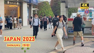 4k hdr japan travel | Walk in Shinjuku（新宿）Tokyo Japan |  Relaxing Natural City ambience