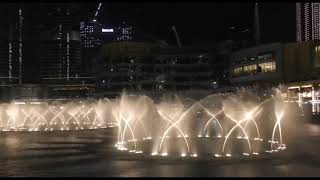 Dubai Fountain is the world's largest choreographed fountain system, at the center Downtown Dubai.