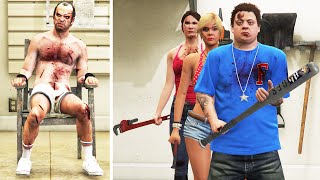 Trevor Visits Michael's Family After Killng Michael  GTA 5