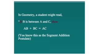 How to Geometry: 2.1 If-Then Statements