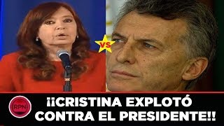 Cristina EXPLOTÓ contra Macri "Jamas habríamos aumentado el dolar porque perdimos"