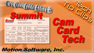 Summit Cam Card Tech Explained