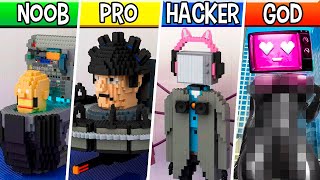 Skibidi Toilet LEGO: Building ALL Characters (Noob, Pro, HACKER) #547