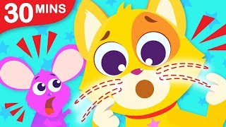 Where Are My Whiskers? | Where are My Stripes? | Fun Animal Kids Song Compilation by Little Angel
