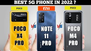 Redmi Note 11 Pro Plus 5g Vs Poco X4 Pro 5g Vs Poco M4 Pro | Animated Comparison