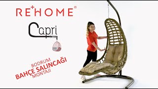 ReHome Capri Swing Bodrum Bahçe ve Balkon Salıncağı Montajı Nasıl Yapılır?