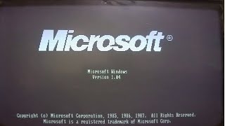 MICROSOFT WINDOWS 1.04  VERSION (1985) INSTALLATION | WORKING |  FEATURES