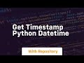 get timestamp python datetime