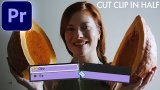 How to Cut a Clip EXACTLY in Half in Adobe Premiere Pro CC