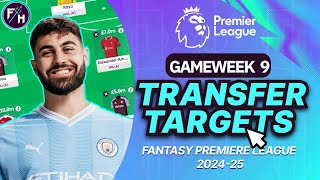 FPL GW9 : SAKA OUT? TRANSFER TARGETS | WATCHLIST | FANTASY PREMIER LEAGUE 2024/25