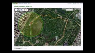 How do I manually create a trail on Wikiloc?