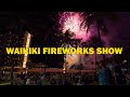 Waikiki Fireworks Show 🌈 Hilton Hawaiian Village ✨ Kahanamoku Beach 🌴 Hawaii Waikiki Driving