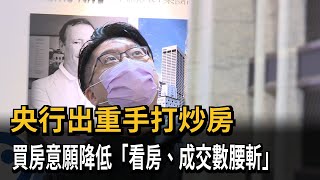 央行打炒房見效！成交量腰斬　房仲：如疫情3級警戒般慘淡－民視新聞