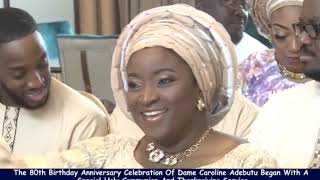 SIR KESINGTON ADEBUTU TEAM UP WITH CHILDREN TO CELEBRATE DAME CAROLINE OLADUNNI ADEBUTU AT 80