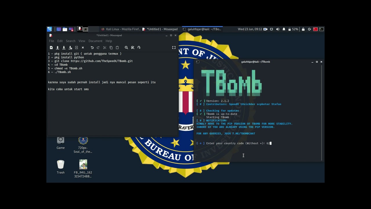 HOW TO SEND SMS BOMB USING KALI LINUX OR TERMUX | SMS BOMB | Cara Kirim ...