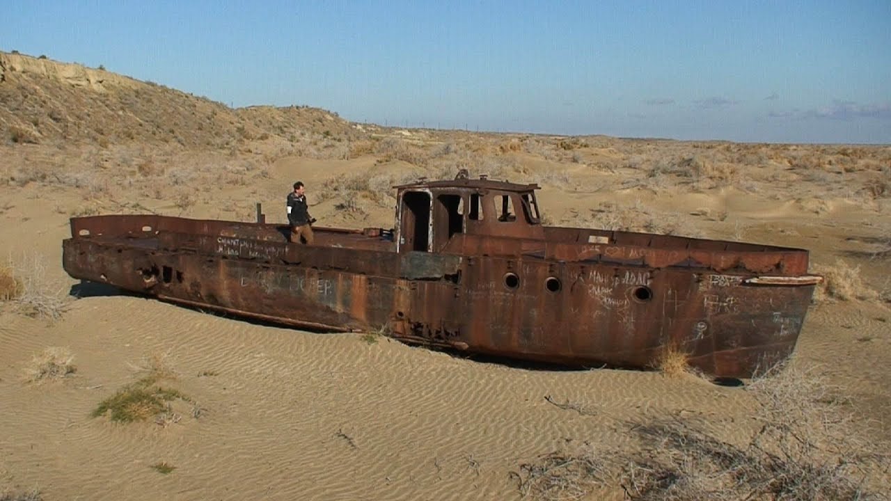 The Dried Up Aral Sea Eco-Disaster - YouTube