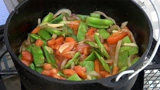 Green Flat Beans with Oil (Veggie)