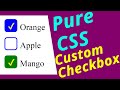 Pure CSS Custom Checkbox || Ujjwal Technical Tips