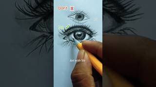 how to draw a realistic eye 😯😯#art #drawing #youtube  #shorts #viral