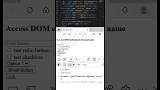 Access DOM elements by tag names in JavaScript #html #javascript #interviewpro #shorts