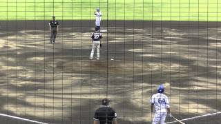 2015年6月27日 イースタンリーグ 横浜DeNA－千葉ロッテ　百瀬選手　ピッチャー強襲→１塁悪送球→３塁進塁の打点１