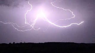 Crawler Lightning Flashes Across Night Sky