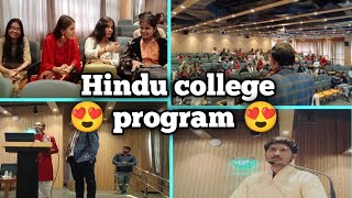 Hindu college programs 😍😍