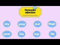 Personal Pronouns and Possessive Adjectives| I -my, he - his, she - her... Grammar. Learn English