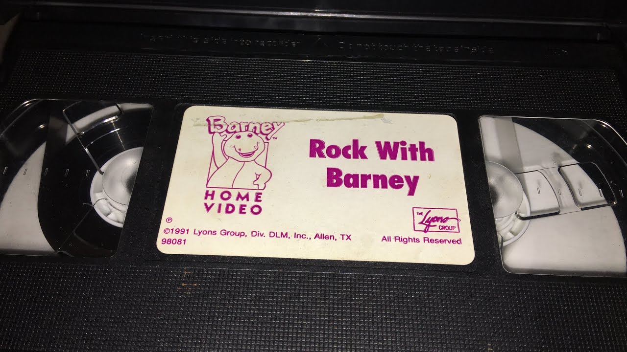 Opening To Rock With Barney 1991 Vhs Youtube