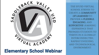 SVUSD Virtual Academy Webinar - Elementary School Program