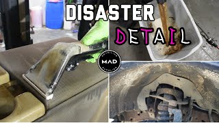 Deep Cleaning a Destroyed Ford F-150 | Super Nasty Car Detailing | Interior Extraction!!!