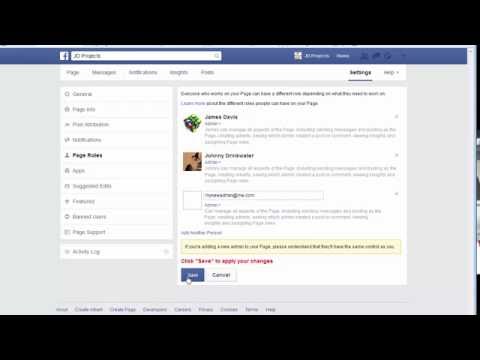 adding an admin to Facebook page - March 2015 adding an admin to Facebook page - March 2015