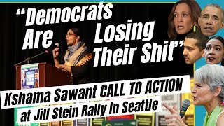 No Harris, No Trump, No Votes for Genocide - Kshama Sawant \u0026 Jill Stein Rally in Seattle