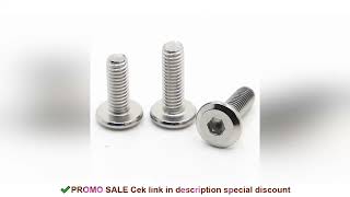 5-20pcs 304 Stainless Steel Large Flat Hex Hexagon Socket Head Allen Furniture Rivet Screws Connecto