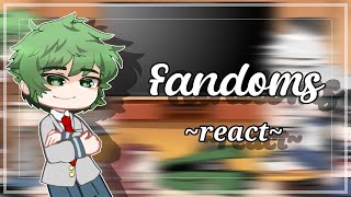 || Fandoms react to each other || Part 4 (Izuku) || Read desc. || TW ||