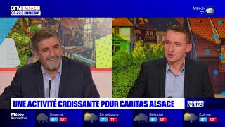 Caritas sur le plateau de BFM Alsace