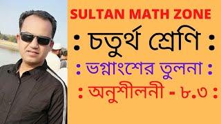 চতুর্থ শ্রেণি : ভগ্নাংশের তুলনা ( অনুশীলনী ৮.৩)