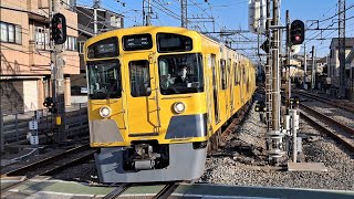 西武池袋線2000系2089F各駅停車飯能行き西所沢駅到着(2024/3/3)