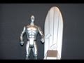 1990 TOYBIZ SILVER SURFER MARVEL SUPER HEROES W/ ACTION SURFBOARD FIGURE REVIEW