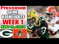 Green Bay Packers vs Cleveland Browns Preseason Week 1 | FULL Game (QTR 1st) | NFL Highlights 2024