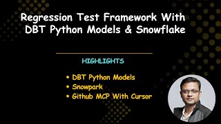 Regression Test With DBT Python Models On Snowflake