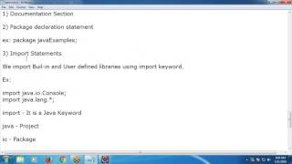 Java Tutorial 3: Java Program Structure