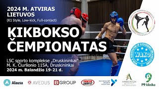 Atviras Lietuvos kikbokso čempionatas 2024 1 diena