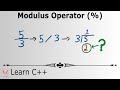 Learn Programming with C++ - Modulus Operator